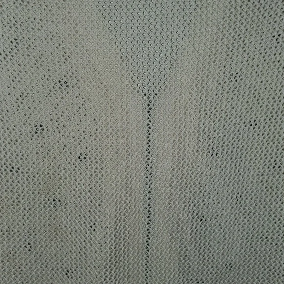 AMERICAN EAGLE CREAM Zip Up Open Knit CARDIGAN PLUNGE V NECK SWEATER Size MEDIUM - Picture 6 of 6